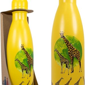 NatureVac Giraffe – Botella de agua de acero inoxidable con aislamiento térmico de 17 onzas, la bebida se mantiene caliente durante 12 horas y fría NatureVac Giraffe – Botella de agua de acero inoxidable con aislamiento térmico de 17 onzas, la bebida se mantiene caliente durante 12 horas y fría