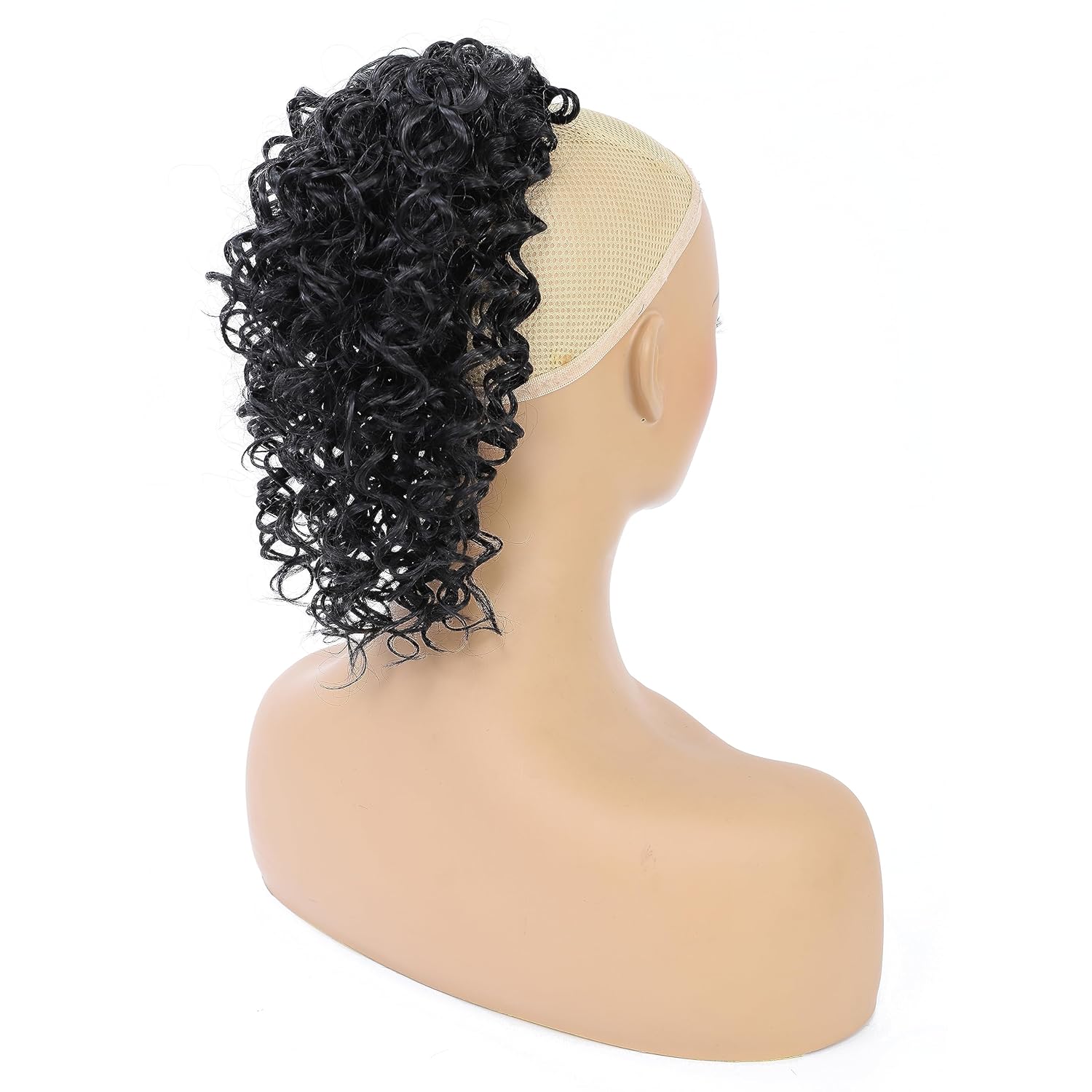 Cola de caballo con cordón para mujeres negras, extensión de cola de caballo rizada para mujeres negras, cola de caballo afro afro de cabello
