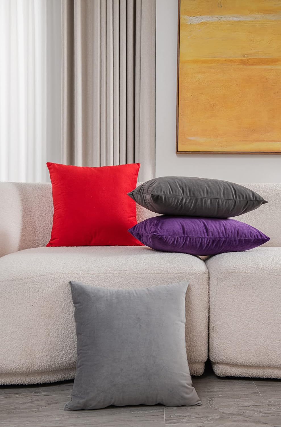Dezene – 2 fundas decorativas de terciopelo para almohada