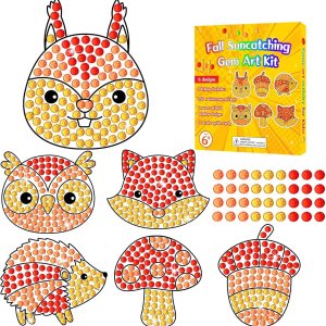 Atrapasoles de diamantes para manualidades de otoño, gemas con forma de animal, manualidades, kits de atrapasoles para niños, kits de pintura de Atrapasoles de diamantes para manualidades de otoño, gemas con forma de animal, manualidades, kits de atrapasoles para niños, kits de pintura de