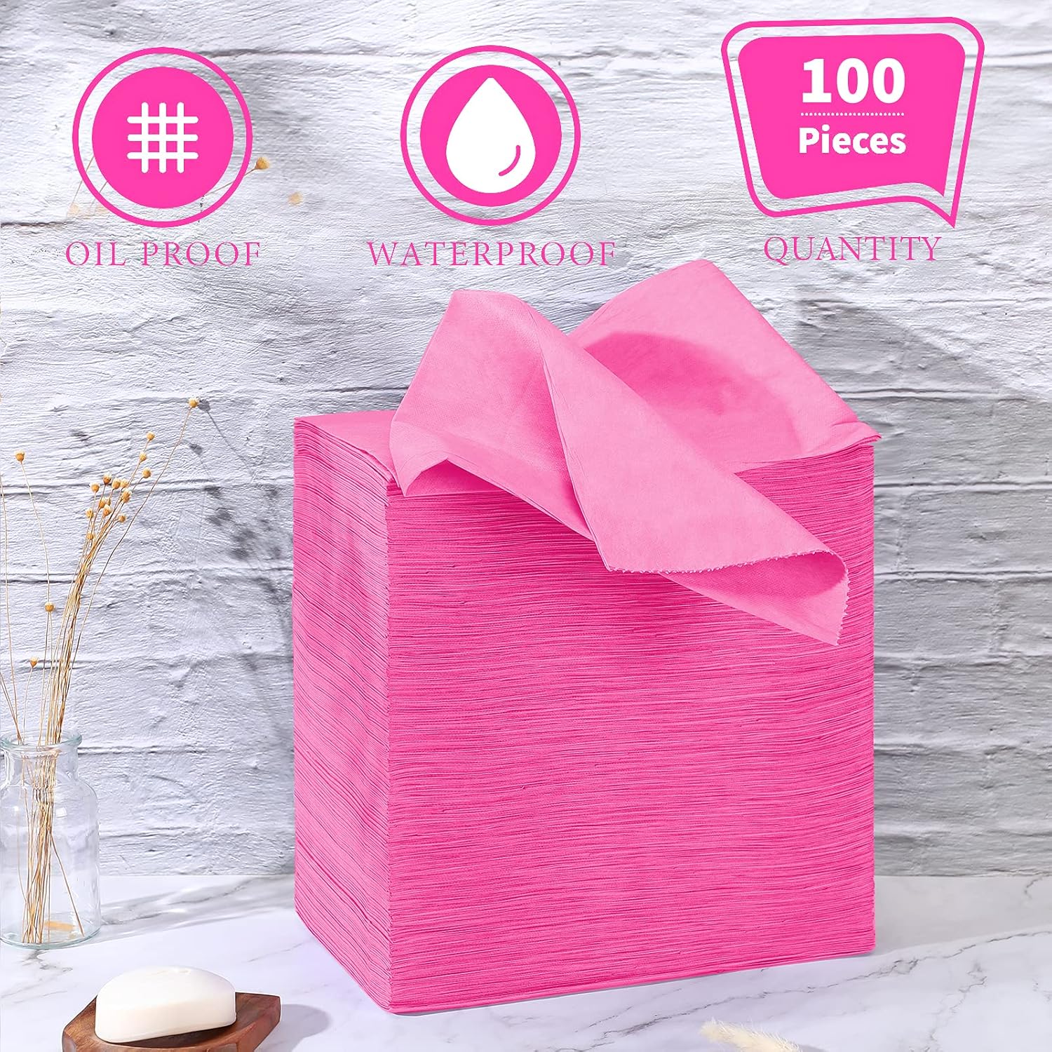 100 piezas de sábanas desechables, sábanas de tela no tejida para spa, impermeables, para mesa de masaje, a prueba de aceite, para viajes, spa,