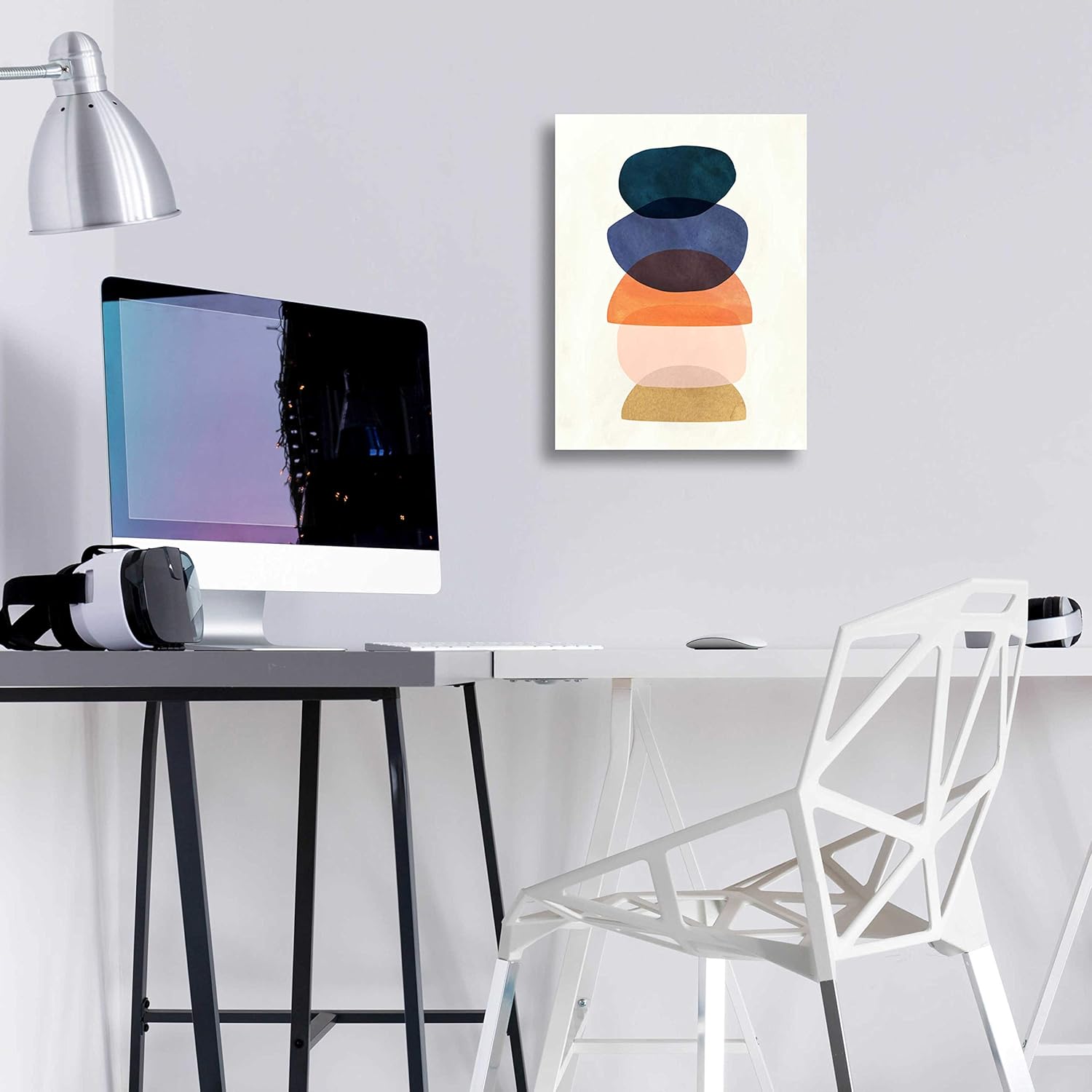 Epic Art ‘Mod Pods I’ de Grace Popp, cristal acrílico para pared, 12 x 16 pulgadas