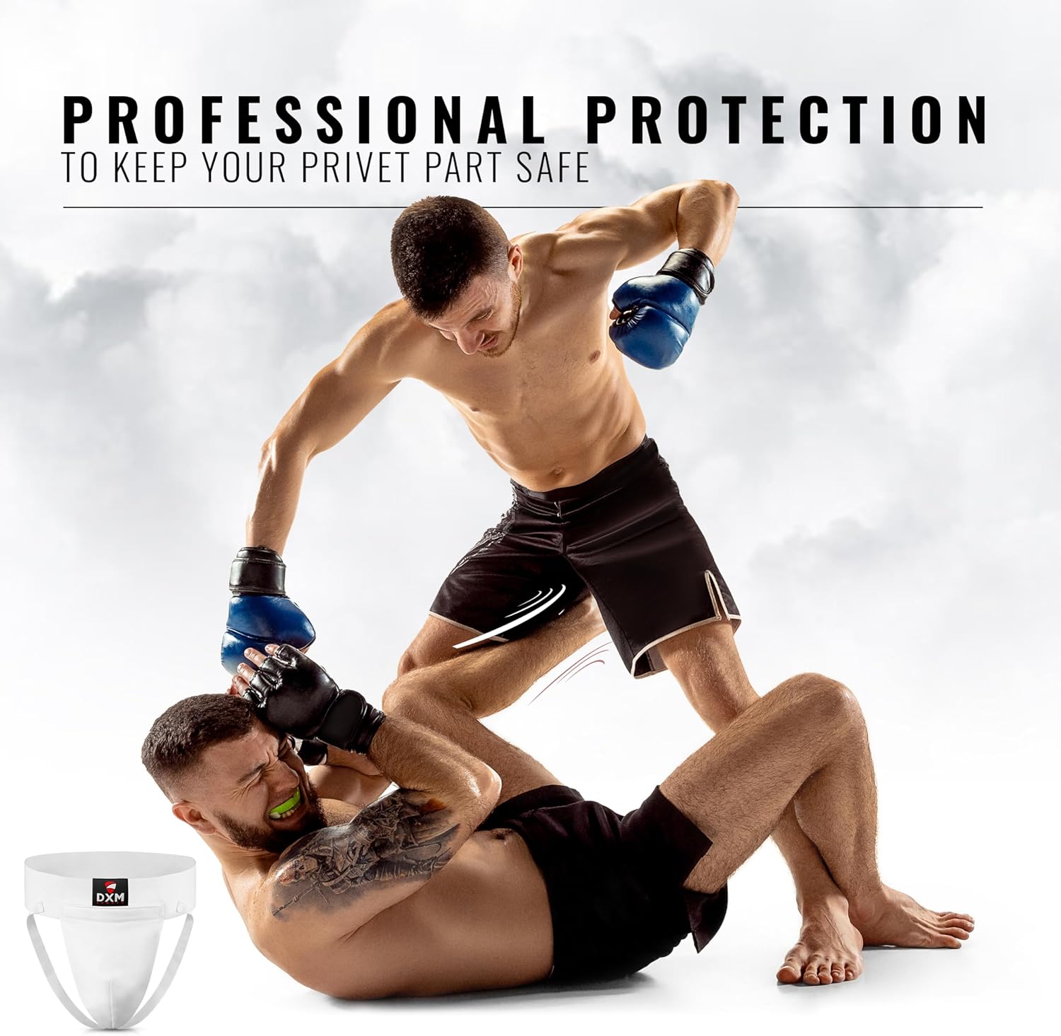 Protector de ingle de boxeo para hombre, protector de ingle ajustable para kickboxing, equipo de entrenamiento de taekwondo, Muay Thai,