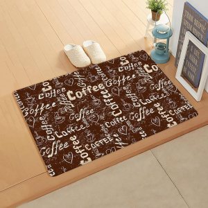 Tapete de bienvenida para puerta delantera, para interiores y exteriores, 24 x 16 pulgadas, color café rústico, tapete de PVC, antideslizante, para Tapete de bienvenida para puerta delantera, para interiores y exteriores, 24 x 16 pulgadas, color café rústico, tapete de PVC, antideslizante, para
