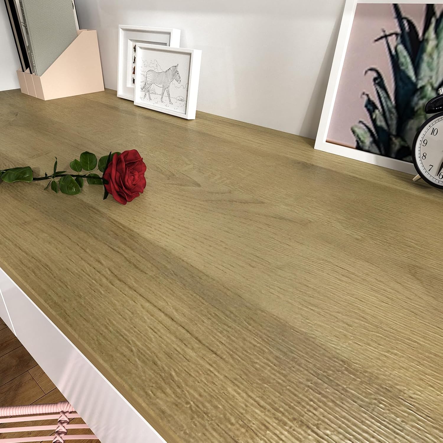 Papel de contacto de madera clara para contadores, impermeable, de grano de madera, despegar y pegar, papel tapiz de vinilo para encimera, papel de