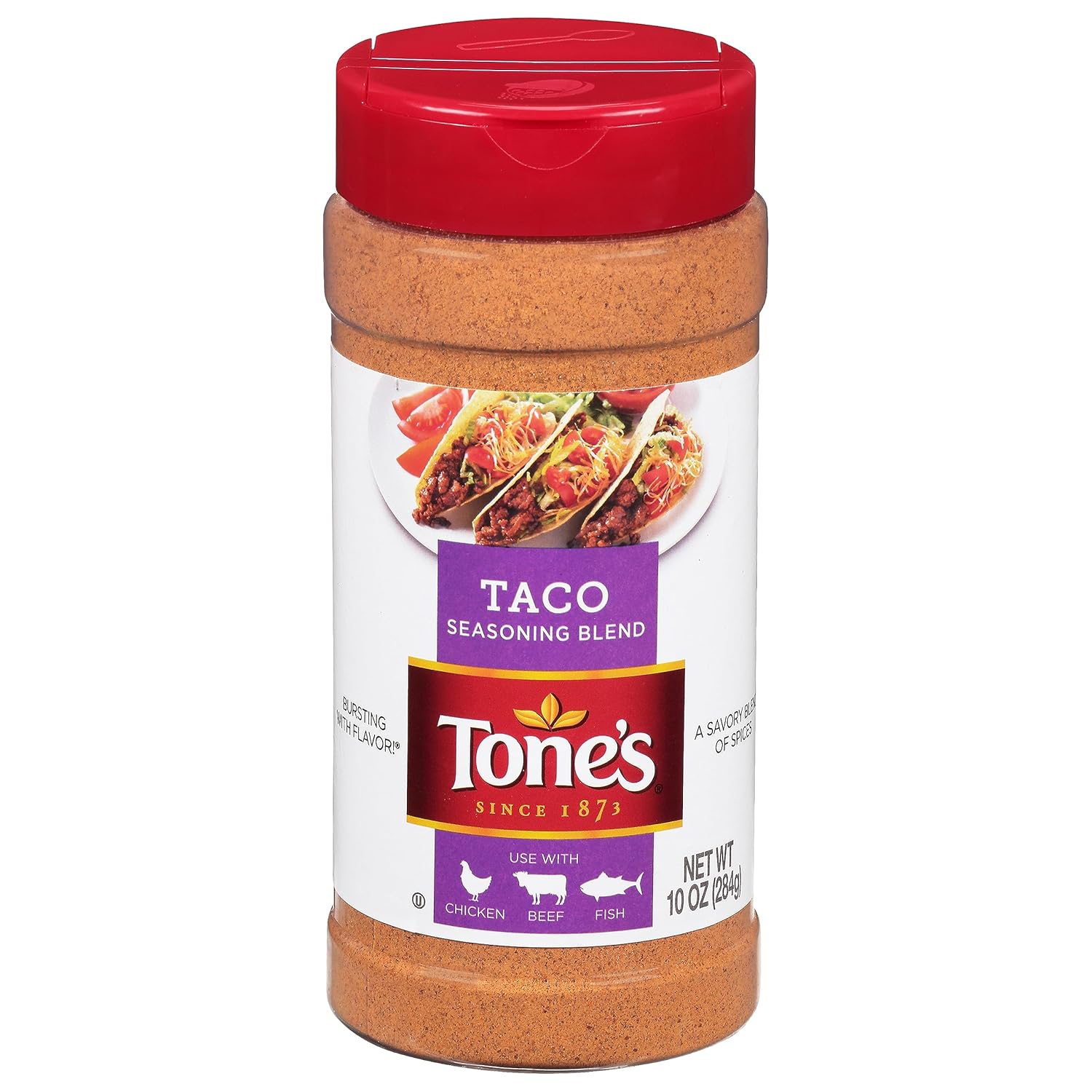 Tone’s Mezcla de condimentos para tacos, coctelera de 10 onzas