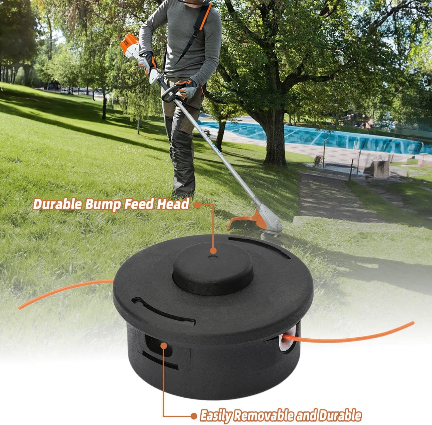 Cabezal de recortadora 25-2 4002 710 2108 de repuesto para Stihl Weed Eater Head FS55 FS55R FS56 FS56RC FS70R FS80 FS85 FS90R FS90R FS91R FS94R