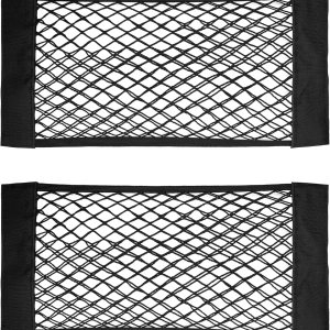 Yuinsen Red de carga universal de malla para automóvil, organizador de calcomanías de pared para automóvil, red de almacenamiento elástica para Yuinsen Red de carga universal de malla para automóvil, organizador de calcomanías de pared para automóvil, red de almacenamiento elástica para