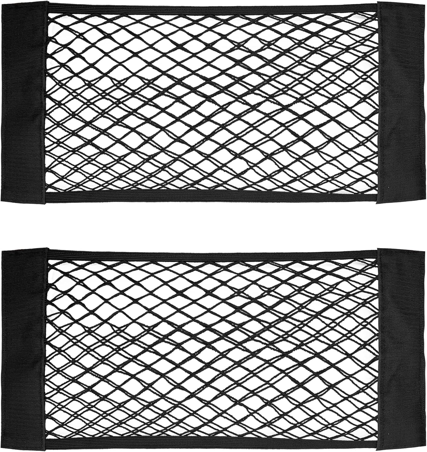 Yuinsen Red de carga universal de malla para automóvil, organizador de calcomanías de pared para automóvil, red de almacenamiento elástica para