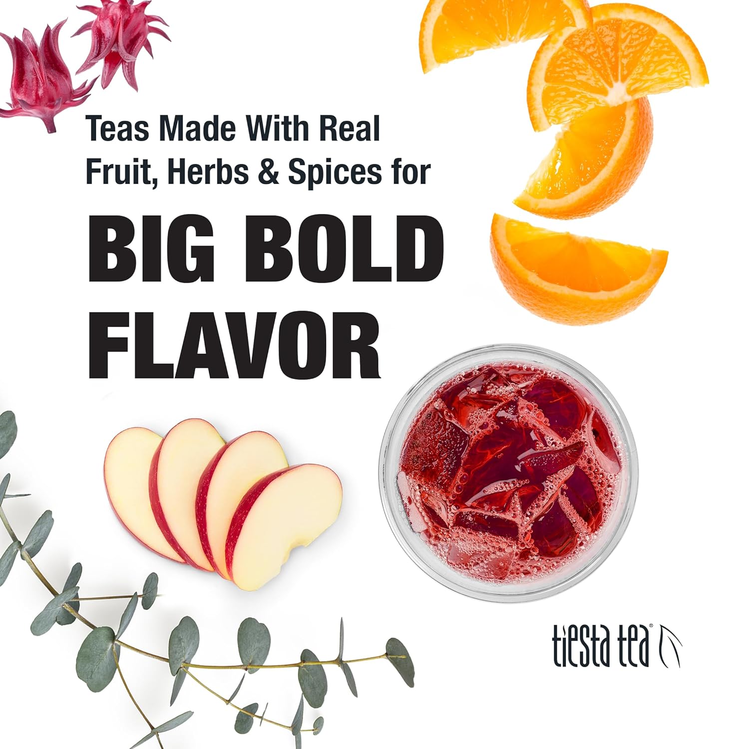 Tiesta Tea – Palm Beach Punch Cold Brew Tea  Té de hierbas Fruit Punch  Mezclas de té helado de hojas sueltas de primera calidad  Té helado sin
