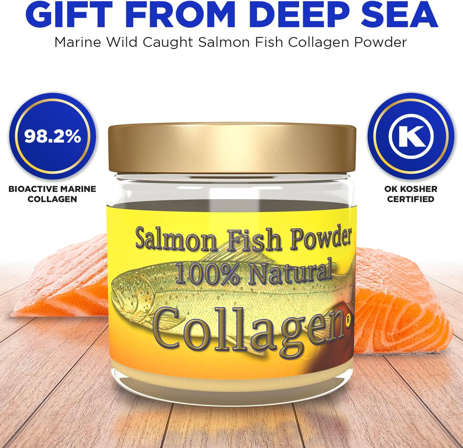 Colágeno Marino SALCOLL COLLAGEN, colágeno de salmón para dolor en las articulaciones, artritis reumatoide, osteoporosis ayuda a la regeneración de