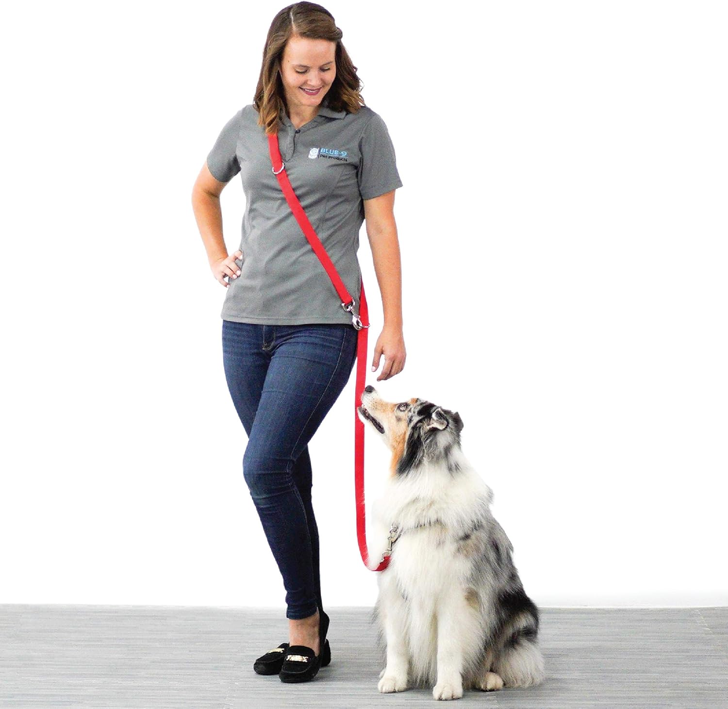Blue-9 Correa multifunción manos libres para perro, doble accesorio de 6 pies, correa ajustable para obediencia, correr y entrenamiento de agilidad,
