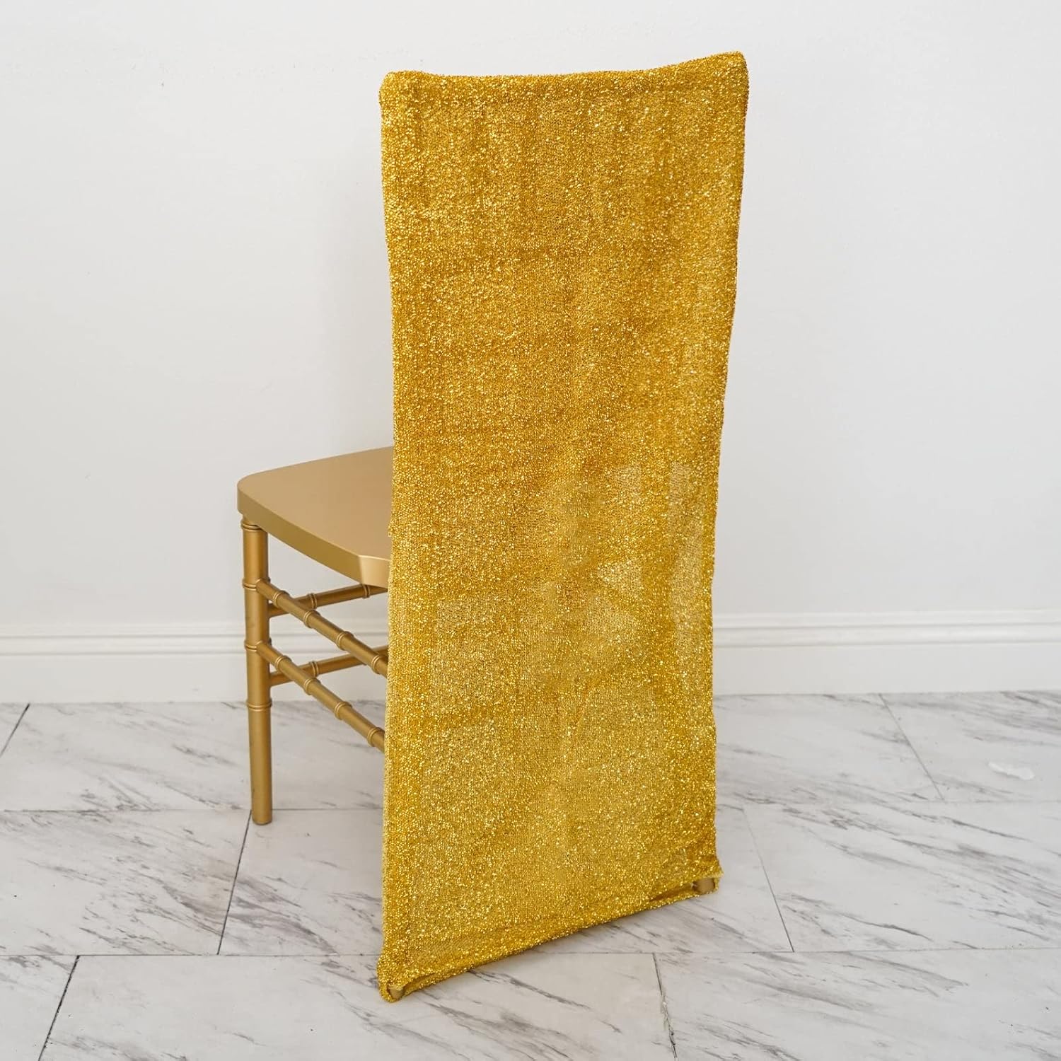 Efavormart My Dreamy – Funda para silla de elastano, lavable, para banquetes de boda, comedor, fiesta, eventos, color dorado