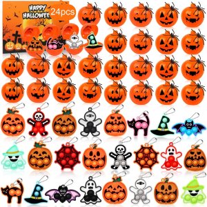Recuerdos de fiesta de Halloween para niños, calabaza de Halloween precargada con juguetes para ansiedad de Halloween, golosinas para niños, Recuerdos de fiesta de Halloween para niños, calabaza de Halloween precargada con juguetes para ansiedad de Halloween, golosinas para niños,
