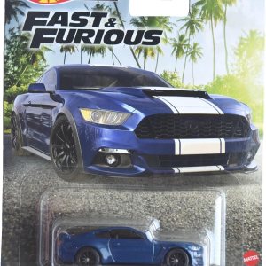 Hot Wheels Mustang personalizado, rápido y furioso 45 azul Hot Wheels Mustang personalizado, rápido y furioso 45 azul