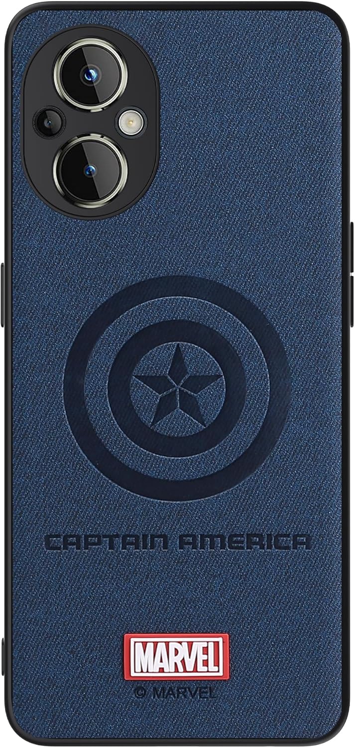 Funda para OnePlus Nord N20 5G, con personaje de superhéroe, compatible con OnePlus Nord N20 de piel (azul) para hombre y mujer