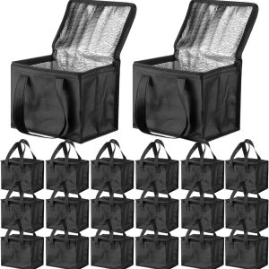 Paquete de 24 loncheras aisladas a granel, bolsas enfriadoras reutilizables, juego de loncheras a prueba de fugas, bolsas térmicas impermeables, Paquete de 24 loncheras aisladas a granel, bolsas enfriadoras reutilizables, juego de loncheras a prueba de fugas, bolsas térmicas impermeables,