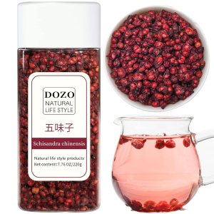 DOZO Schisandra Berry Secado Schisandra Chinensis 7.76oz220g Té de bayas de Schisandra secado Té Omija Bayas enteras secas bayas sueltas hierbas DOZO Schisandra Berry Secado Schisandra Chinensis 7.76oz220g Té de bayas de Schisandra secado Té Omija Bayas enteras secas bayas sueltas hierbas
