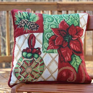 Tache Festive – Funda de cojín decorativa para decoración de Navidad, 1 pieza de 16 x 16 pulgadas Tache Festive – Funda de cojín decorativa para decoración de Navidad, 1 pieza de 16 x 16 pulgadas