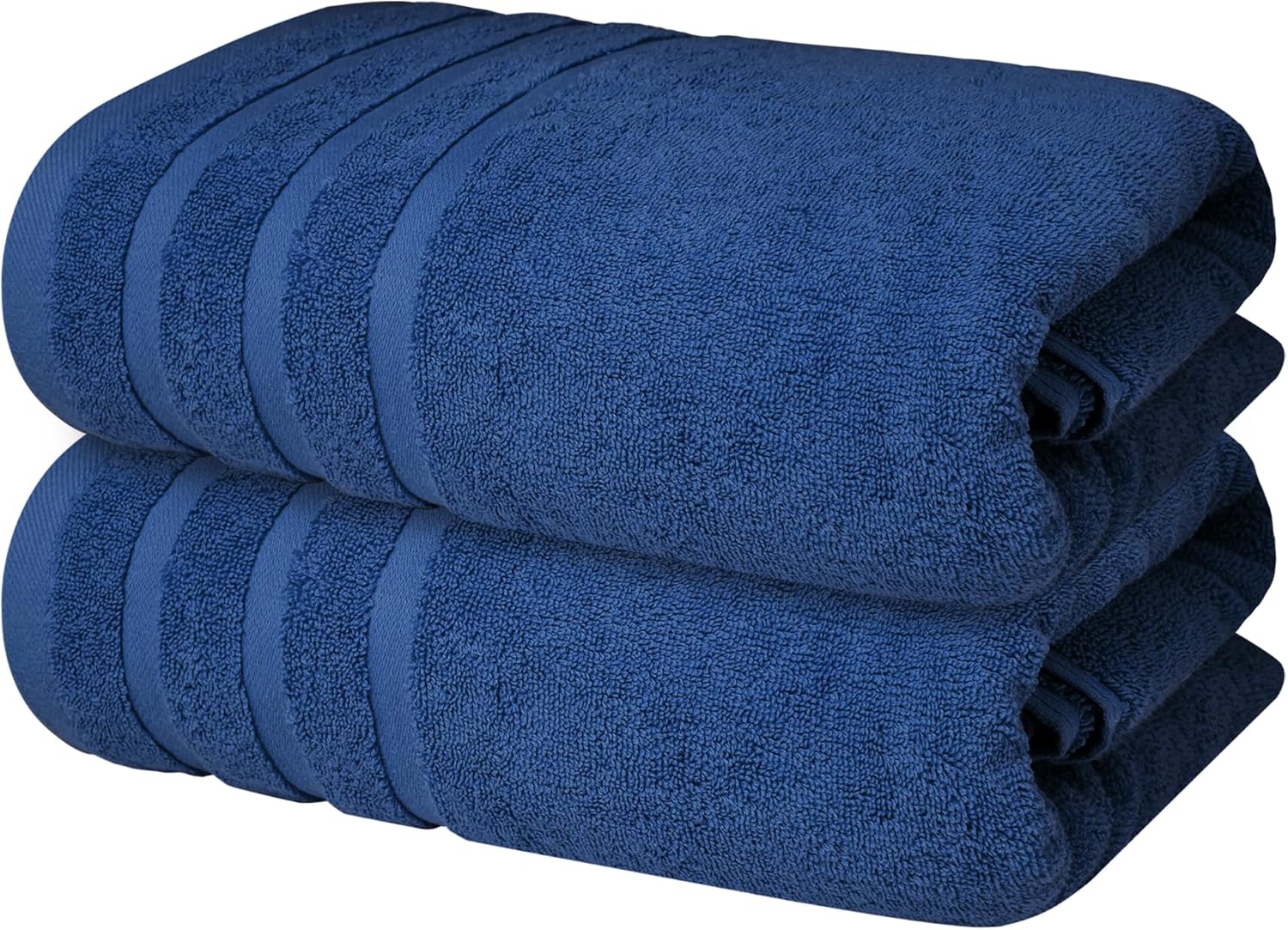 Infinitee Xclusives Juego de toallas de baño de algodón de 2 a 27 x 54 pulgadas, suaves, absorbentes, de secado rápido, duraderas, toallas de baño