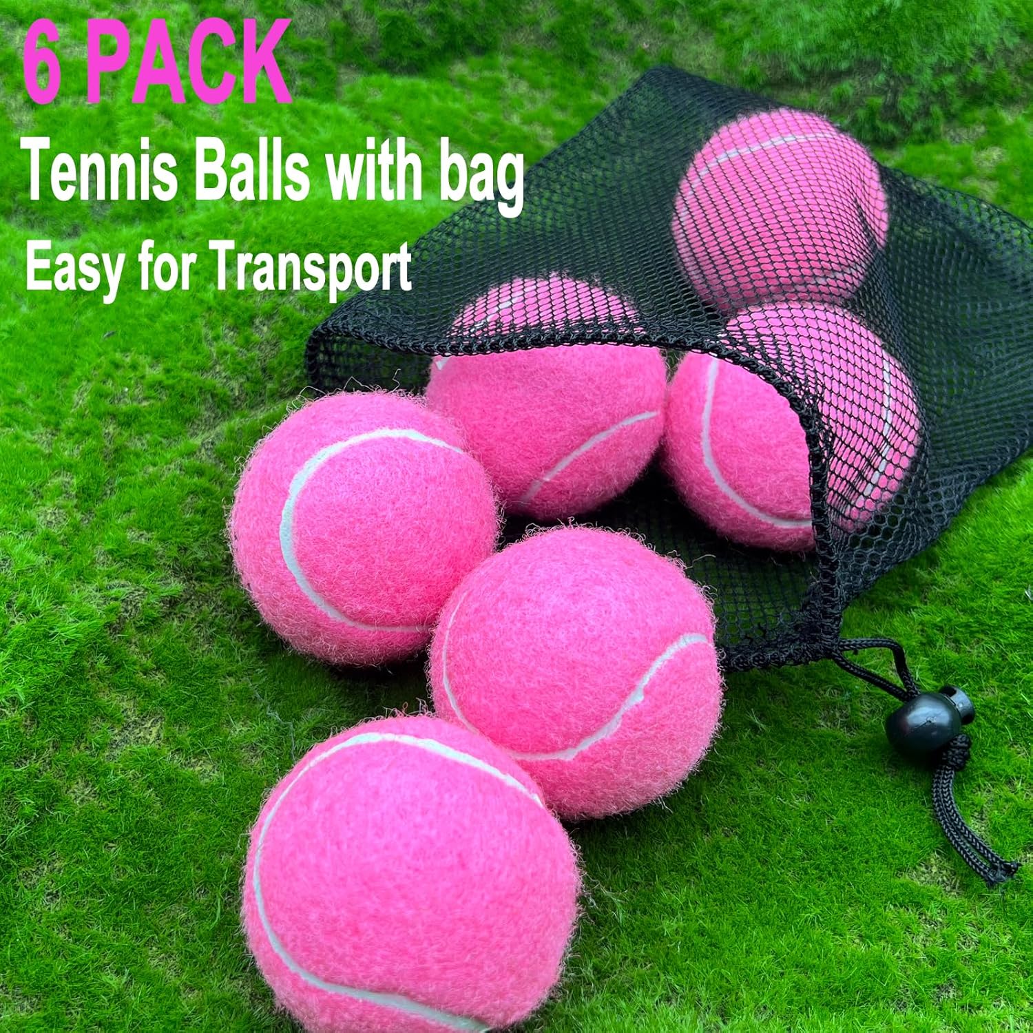 Pelota de tenis, paquete de 36 pelotas de tenis para perros, pelotas de tenis de práctica vienen con bolsa de pelotas, buenas para entrenar, jugar,