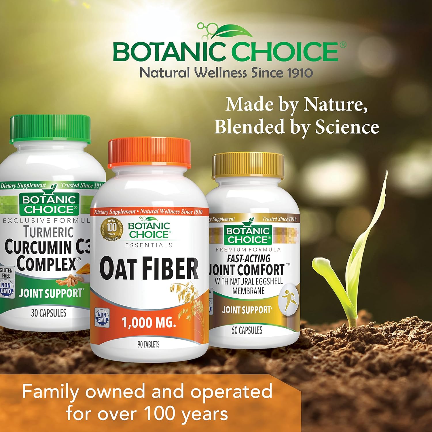 Botanic Choice Fibra de avena, suplemento dietético de fibra de avena natural para apoyar la salud digestiva para mujeres y hombres, paquete de 2