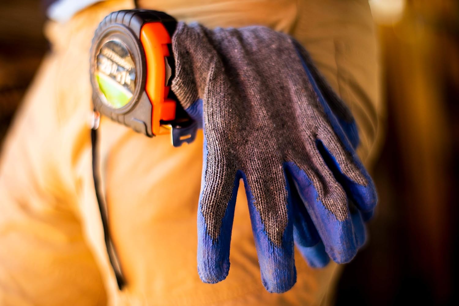 G & F Products 3108-10 – Guantes de trabajo con revestimiento de nitrilo para uso general, 10 pares por paquete, color azul, grande
