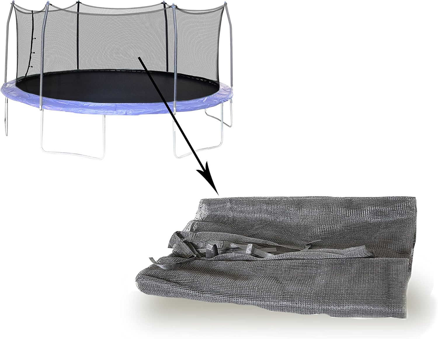Skywalker Trampolines Red de recinto ovalada de 17′