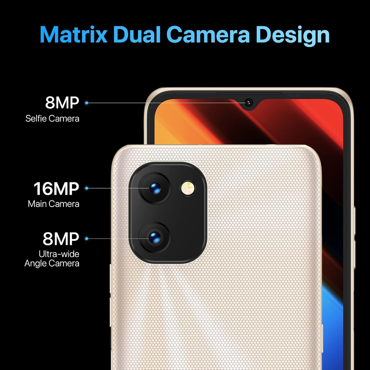 UMIDIGI Power 7S – Teléfono celular, 4 GB+64 GB 6150 mAh batería desbloqueada con pantalla completa de 6.7 pulgadas + teléfono inteligente Android