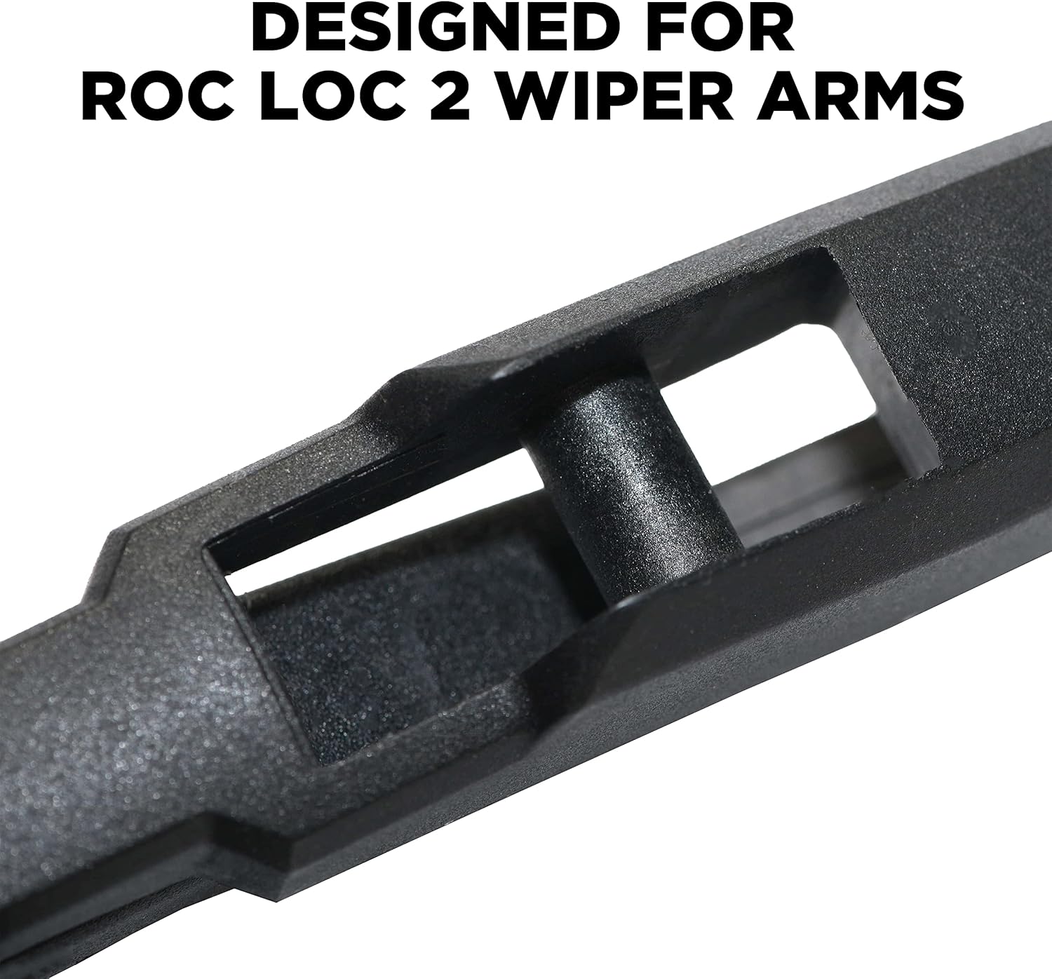 AutoTex QFR-12B ajuste rápido, color negro. Roc-Loc 3 – Escobilla de limpiaparabrisas trasero de ajuste rápido de 12pulgadas, compatible con Roc-Loc