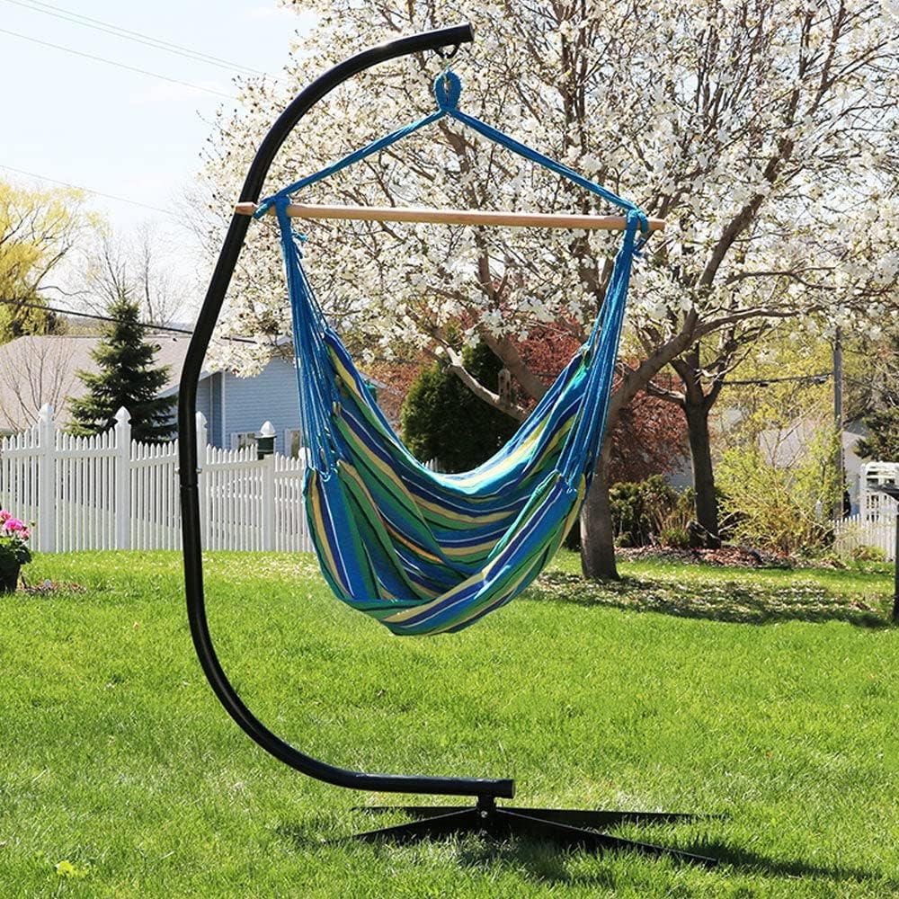 Sunnydaze silla hamaca tamaño jumbo extragrande para uso exterior o interior, múltiples opciones disponibles, Casual, brisa del océano