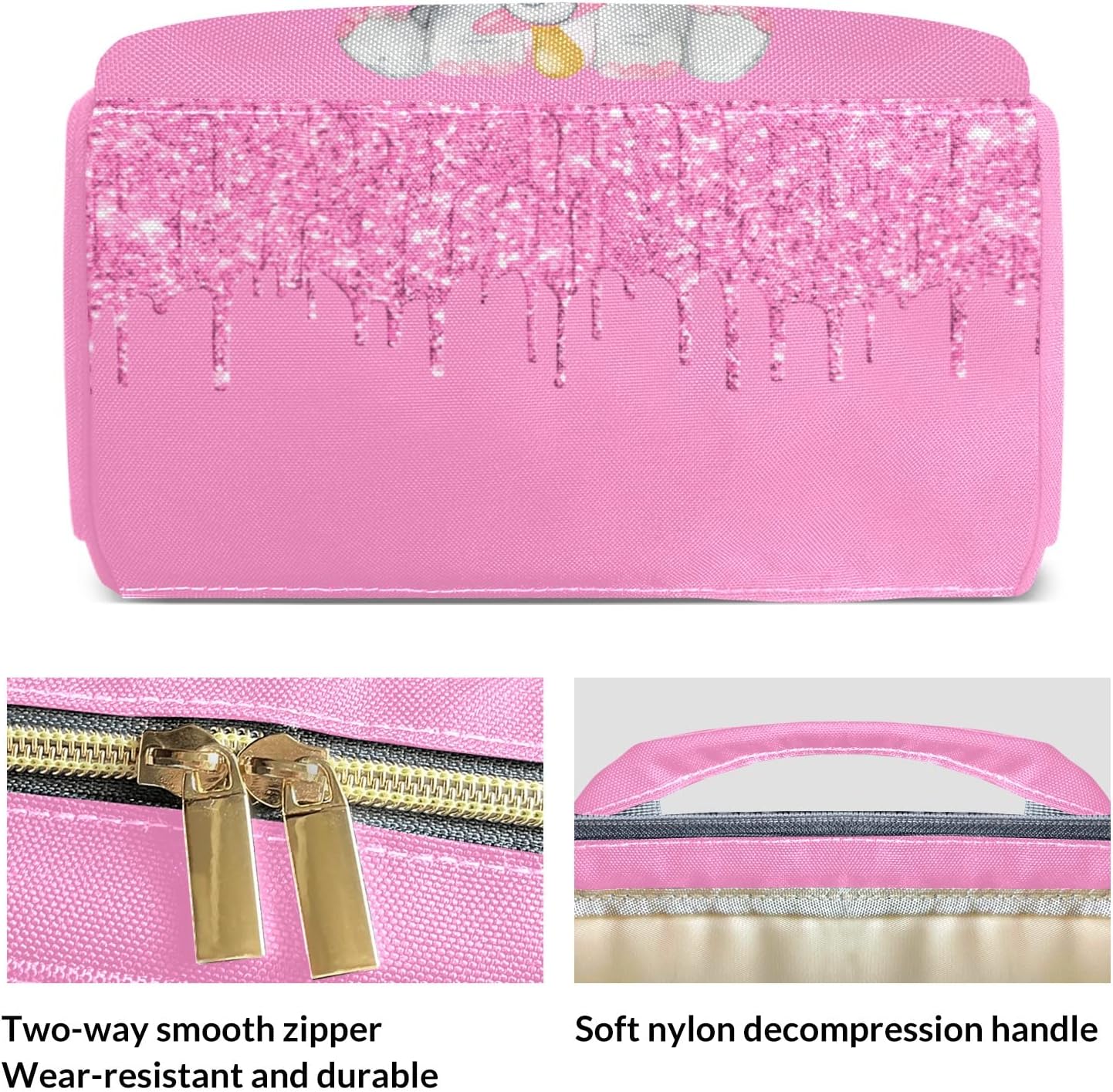 Mochila de pañales personalizada rosa elefante con nombre personalizado para mamá, bolsa de bebé para mamá, regalos para papá, Multi 6, Mochilas