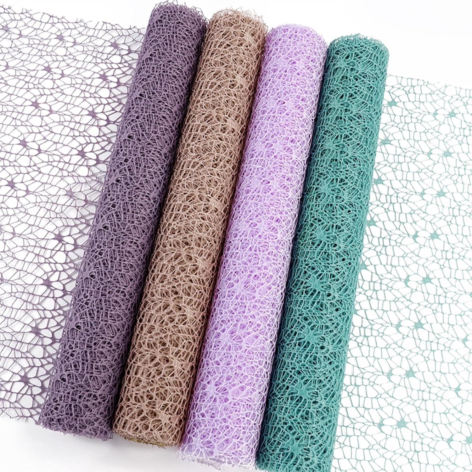 Papel de regalo floral calado de malla jacquard coreano, 1 rollo de suministros de floristería, papel de envoltura de ramo de flores, suministros