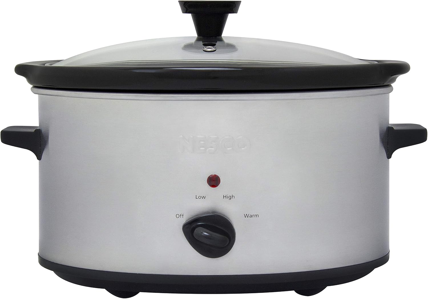 NESCO SC-6-25, olla de cocción lenta, 6 cuartos de galón, plata