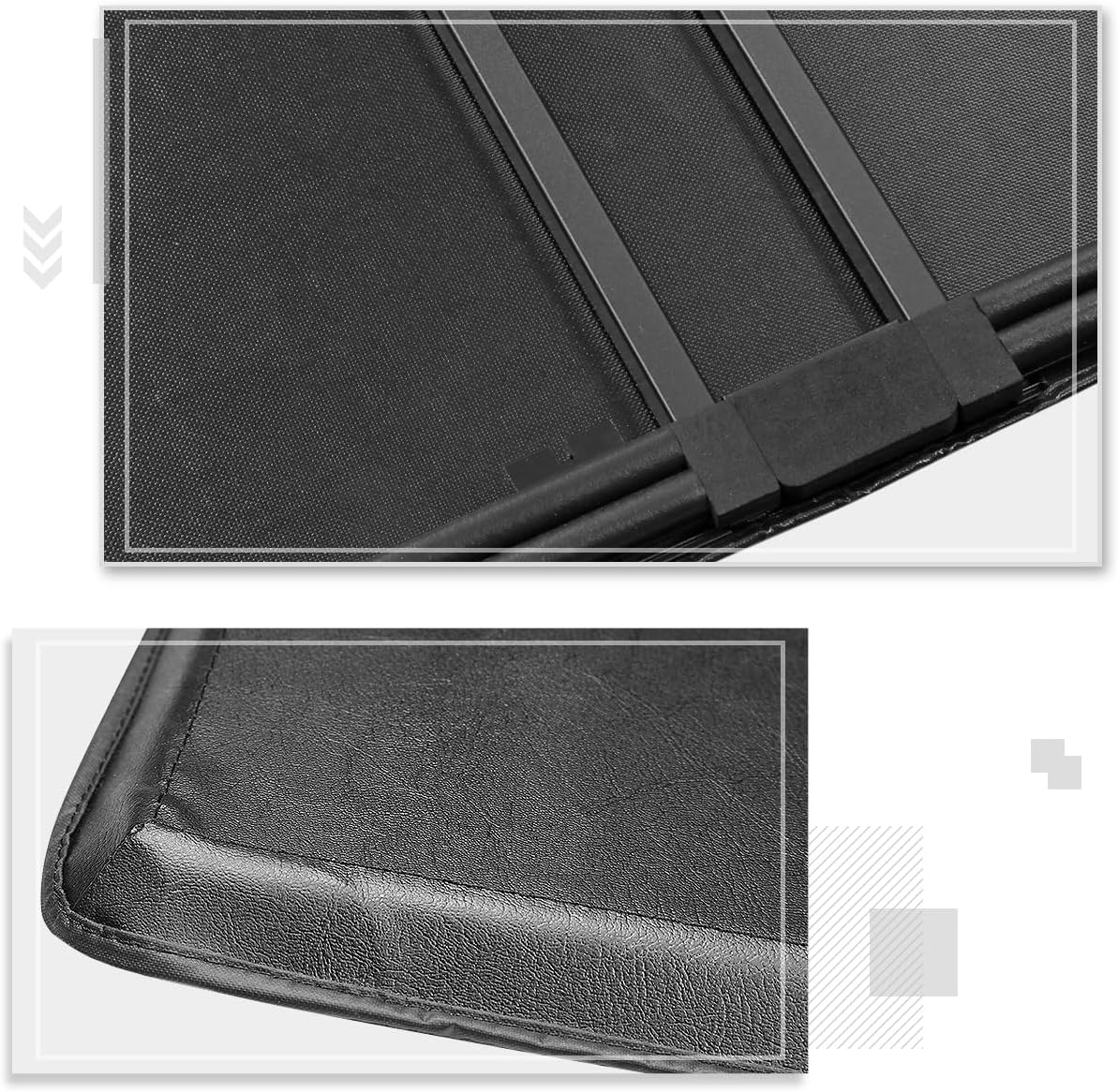 PM PERFORMOTOR Cubierta ajustable suave de tres pliegues para caja de maletero de camioneta, negro, PM-TC-T-049