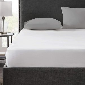 trendbeddingmart Sábana bajera ajustable tamaño Queen, 100% algodón egipcio, 600 hilos, resistente a las manchas, hipoalergénica, (Queen blanco) trendbeddingmart Sábana bajera ajustable tamaño Queen, 100% algodón egipcio, 600 hilos, resistente a las manchas, hipoalergénica, (Queen blanco)