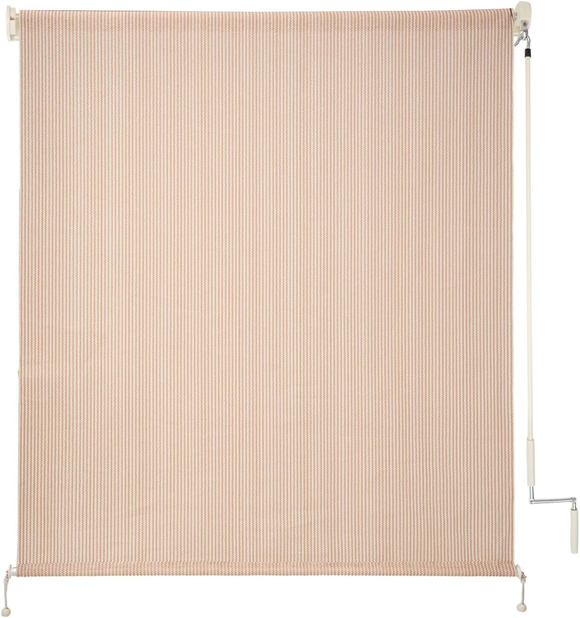 Persiana enrollable para exteriores de 8 pulgadas de ancho x 8 pies de altura, parasol inalámbrico para patio al aire libre, tipo persiana