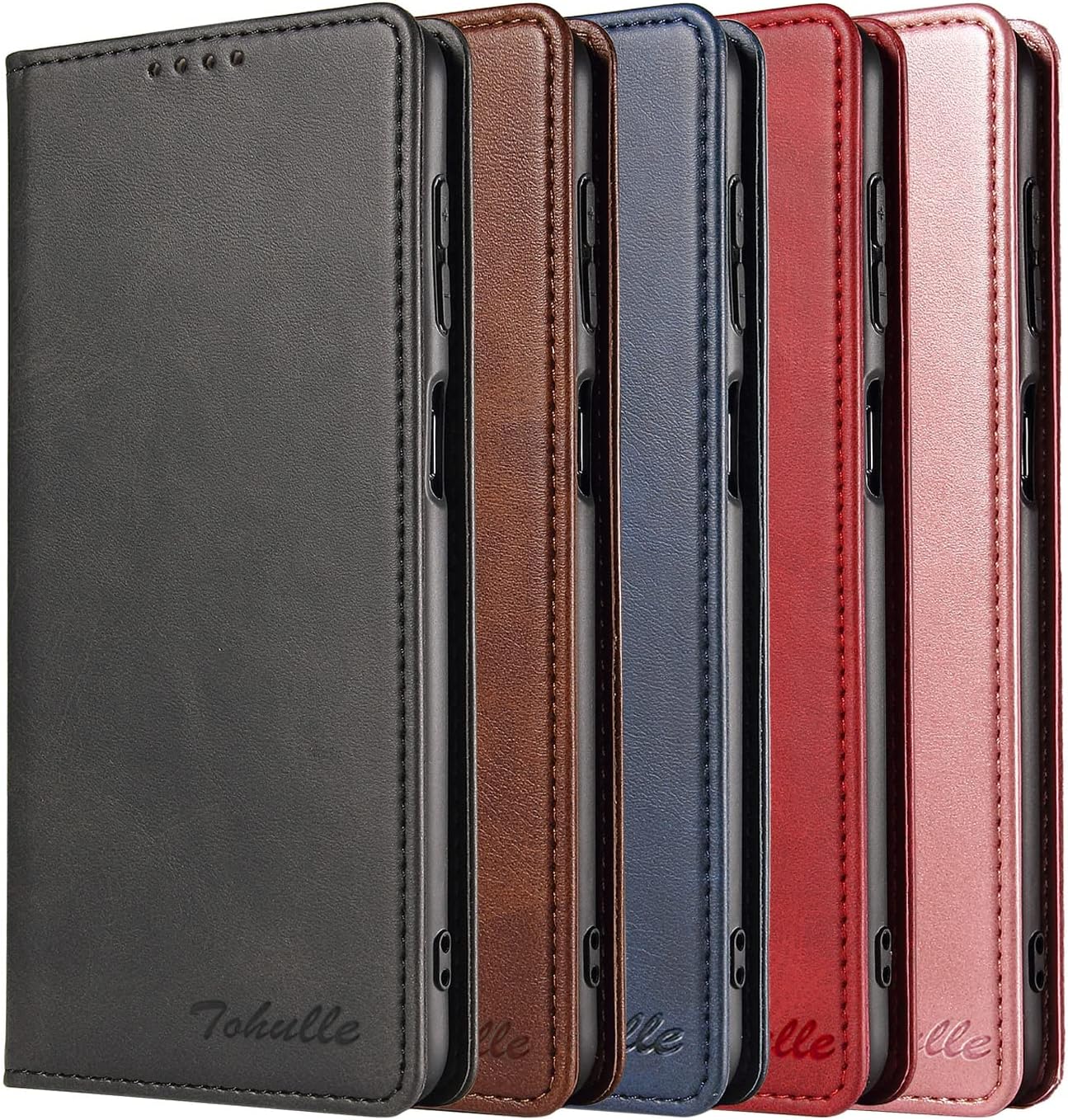 Funda para Samsung Galaxy A53, Funda De Cuero PU Premium Billetera Con Titular De La Tarjeta Kickstand Cierre Magnético Incorporado Flip Folio