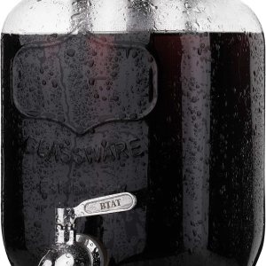 BTAT – Cafetera de café frío, dispensador de bebidas de tarros Mason de 1 galón, cafetera fría de un galón, cafetera de té helado, jarra de café BTAT – Cafetera de café frío, dispensador de bebidas de tarros Mason de 1 galón, cafetera fría de un galón, cafetera de té helado, jarra de café