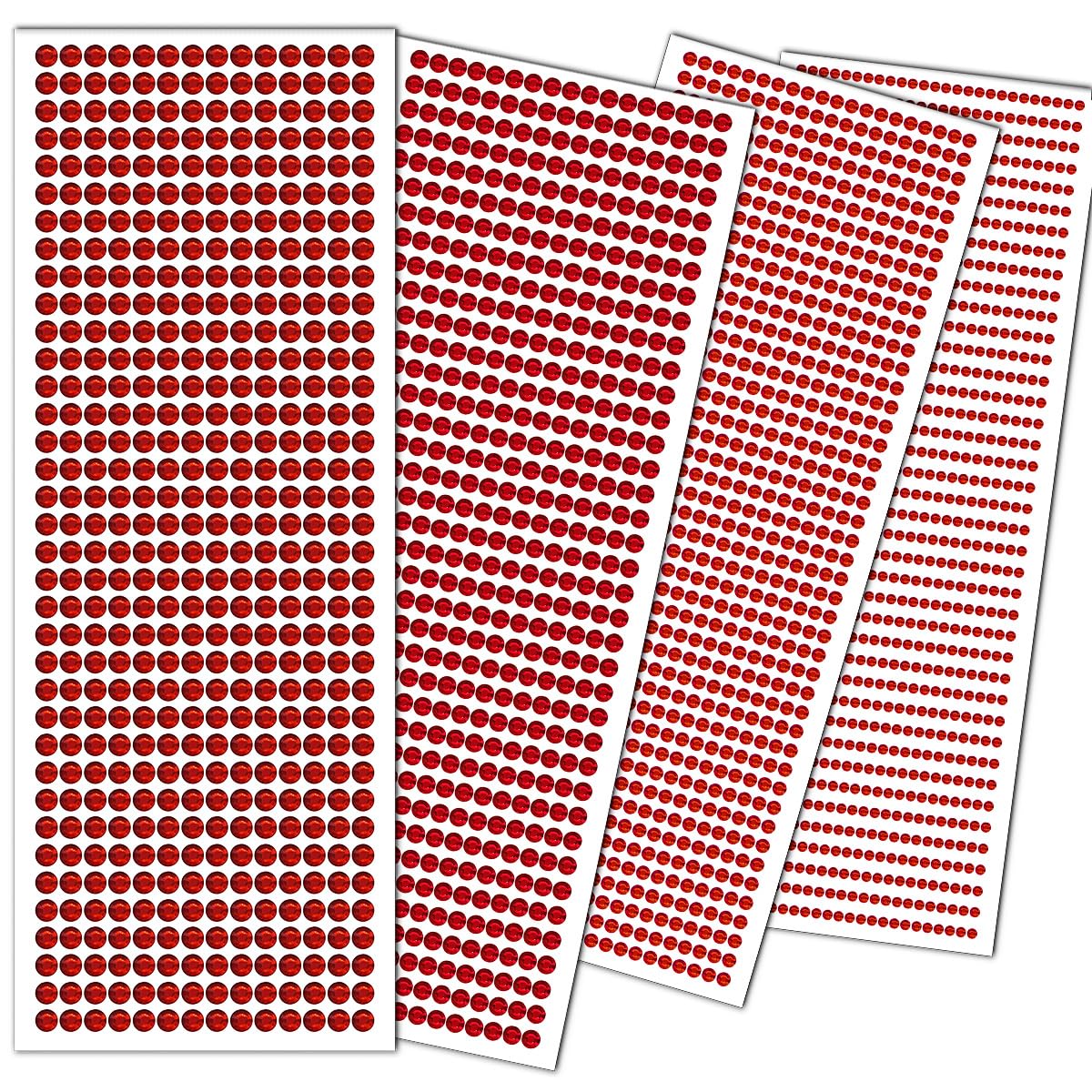 3090 calcomanías de cristales de Navidad con gemas para la cara, ojos de 3450.236 in con diamantes de imitación rojos para cara, joyas corporales,