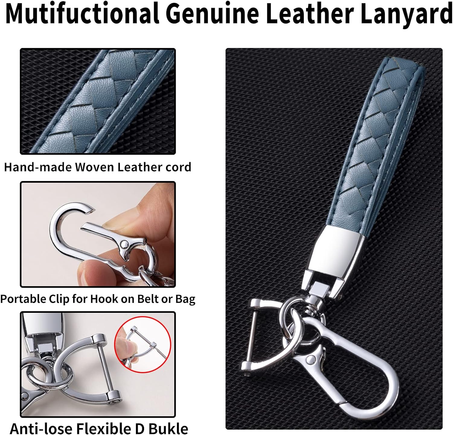 Compatible con funda para llavero Chevy con cordón de cuero, funda de protección para llave de automóvil para Chevrolet Equinox Malibu Camaro