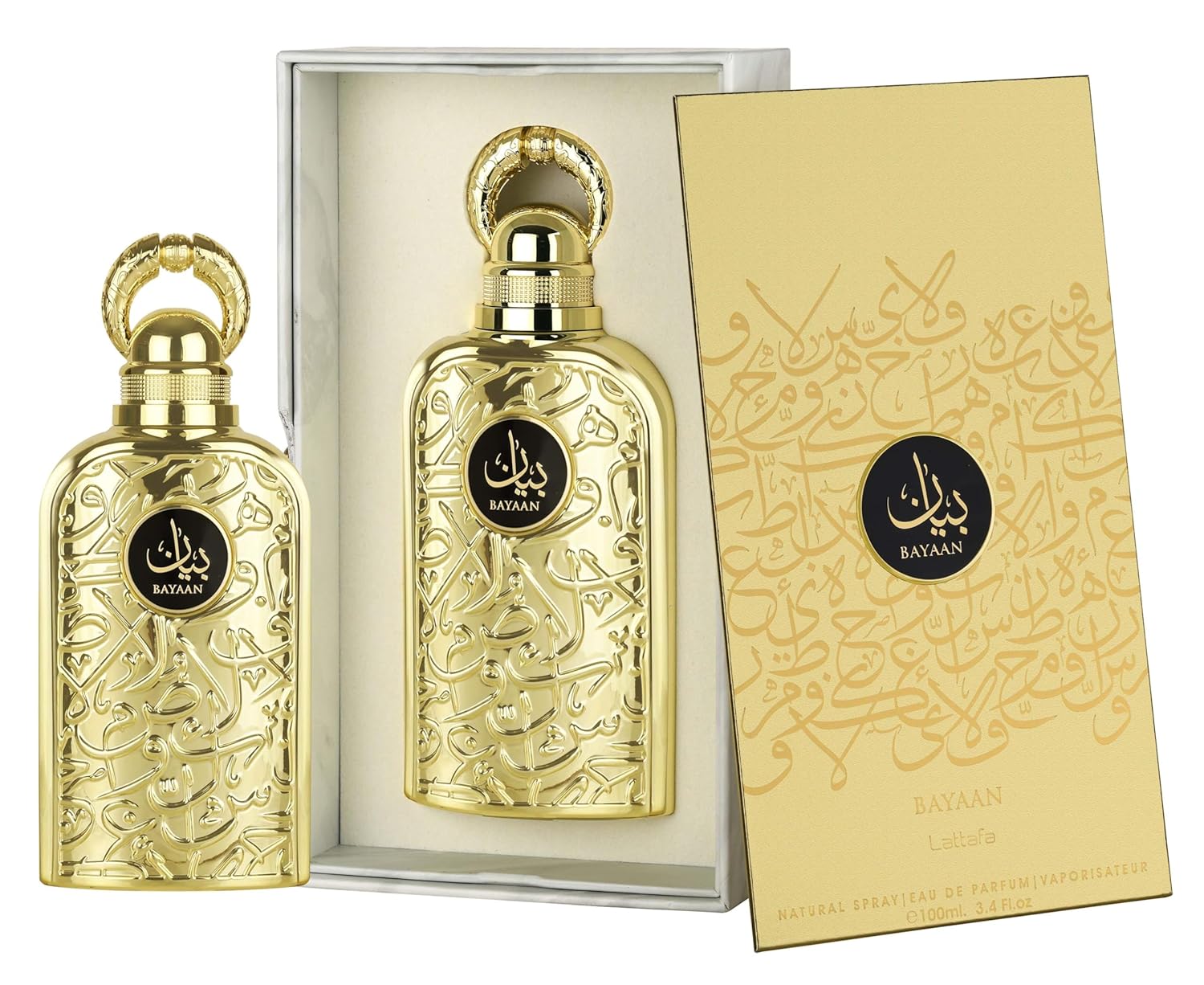 LATAFA Lattafa Bayaan Eau de Parfum en espray para mujer, 3.4 onzas