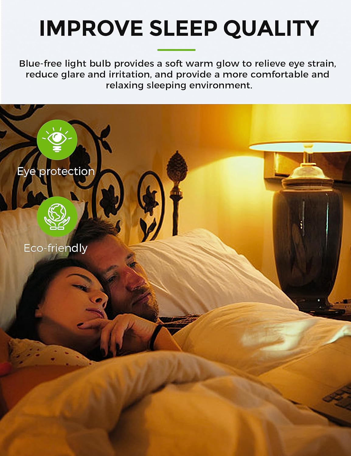 LOHAS – Bombillas ámbar de 3 vías equivalentes a 50100150 W, bombillas LED de 3 vías ámbar 2000K, bombillas ámbar regulables, bombilla de tres vías