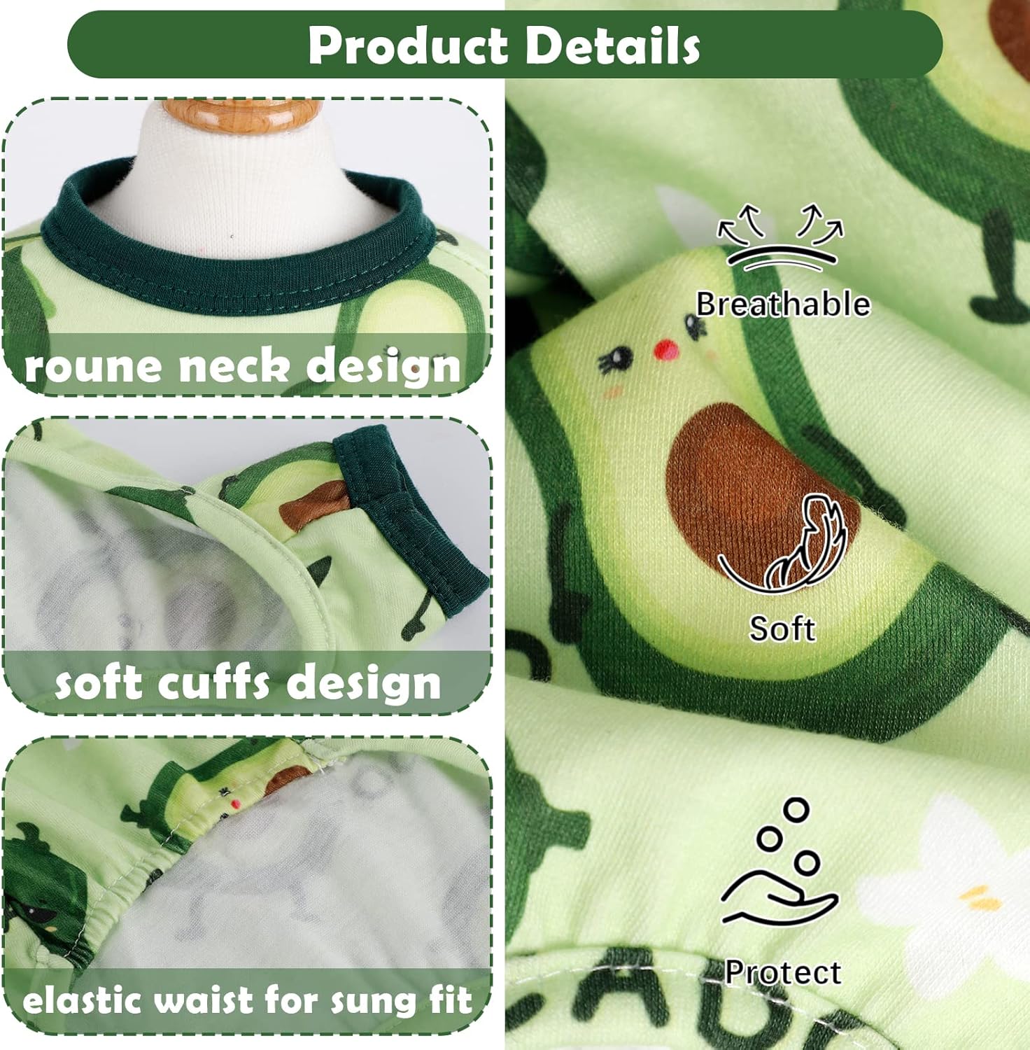 Pijamas para perros, ropa para perros pequeños, hembra, niño, pijamas para perros pequeños y medianos, ropa linda para cachorros, pijamas suaves