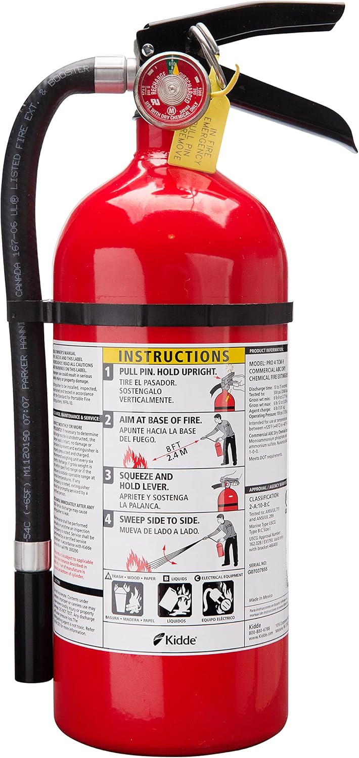 Kidde Extintor de incendios y extintor de incendios Kidde Pro 210 (paquete de 6)