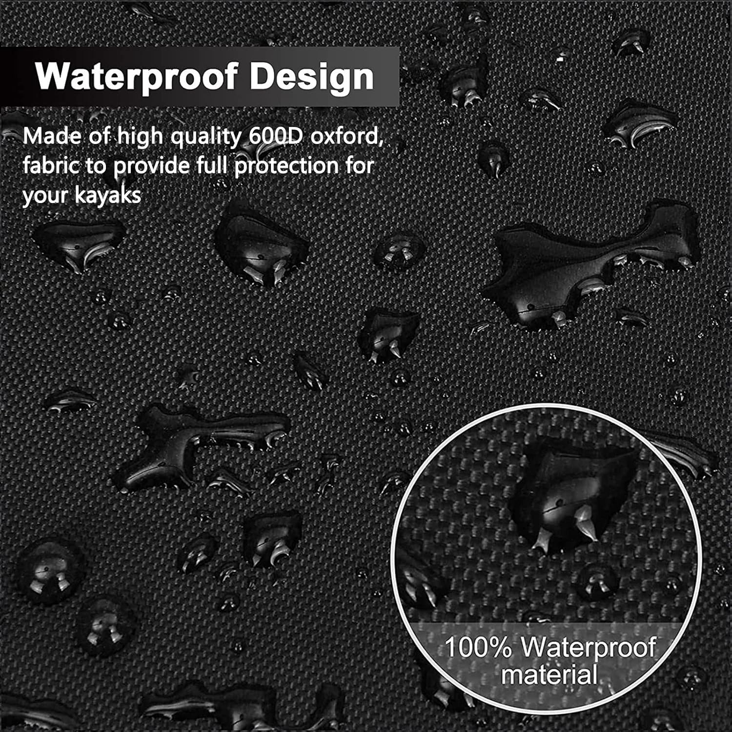 Guardian Vanguard Funda para kayak de 12 pies, 600D resistente 100% impermeable, cubierta contra el polvo, cubierta protectora contra el polvo,