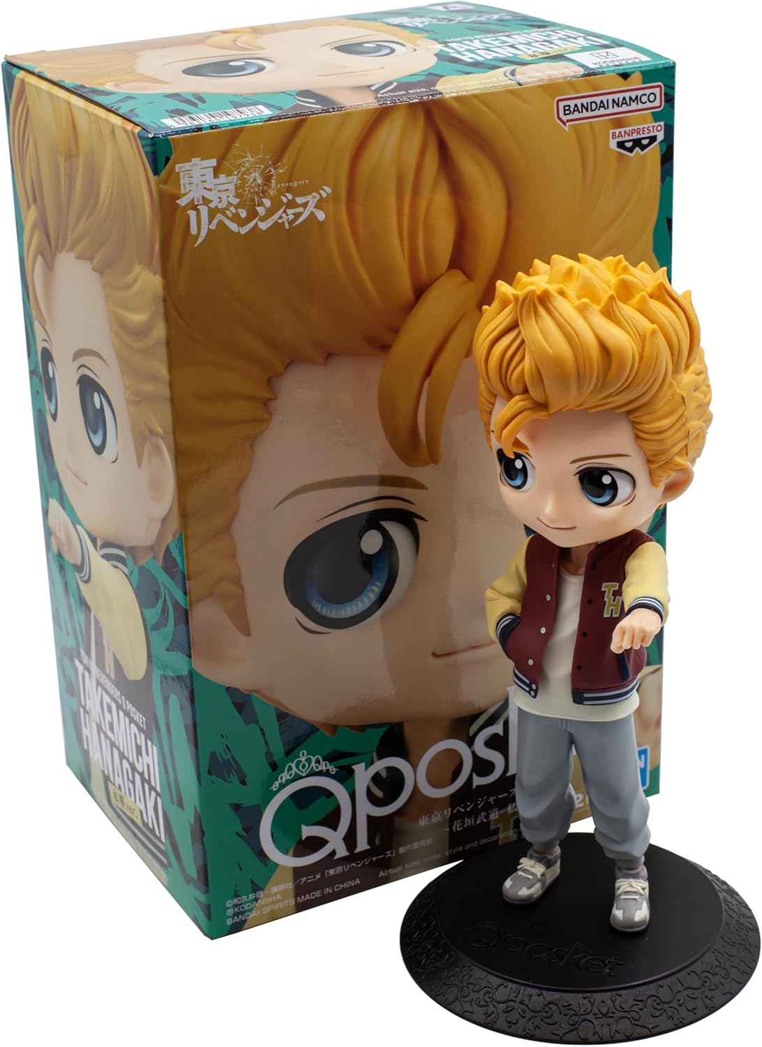 Banpresto – Tokyo Revengers – Takemichi Hanagaki – Ropa lisa Ver. (Ver. A), Figura de bandai Spirits Q posket