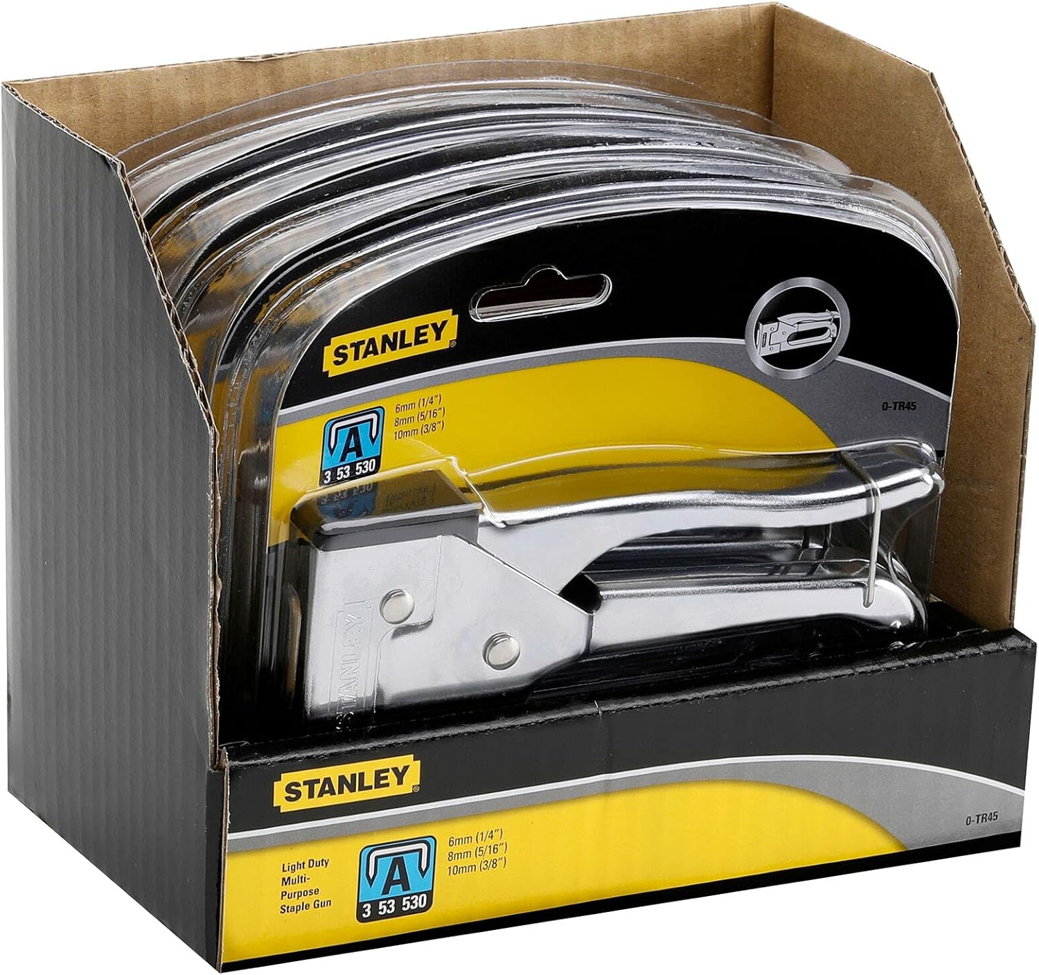 Stanley 6-TR45 TR45 – Pistola de grapas, color plateado