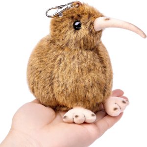 Peluche de pájaro pequeño kiwi, animal de peluche realista de pájaro kiwi marrón de 5 pulgadas, lindo pájaro kiwi llavero de peluche como regalo Peluche de pájaro pequeño kiwi, animal de peluche realista de pájaro kiwi marrón de 5 pulgadas, lindo pájaro kiwi llavero de peluche como regalo