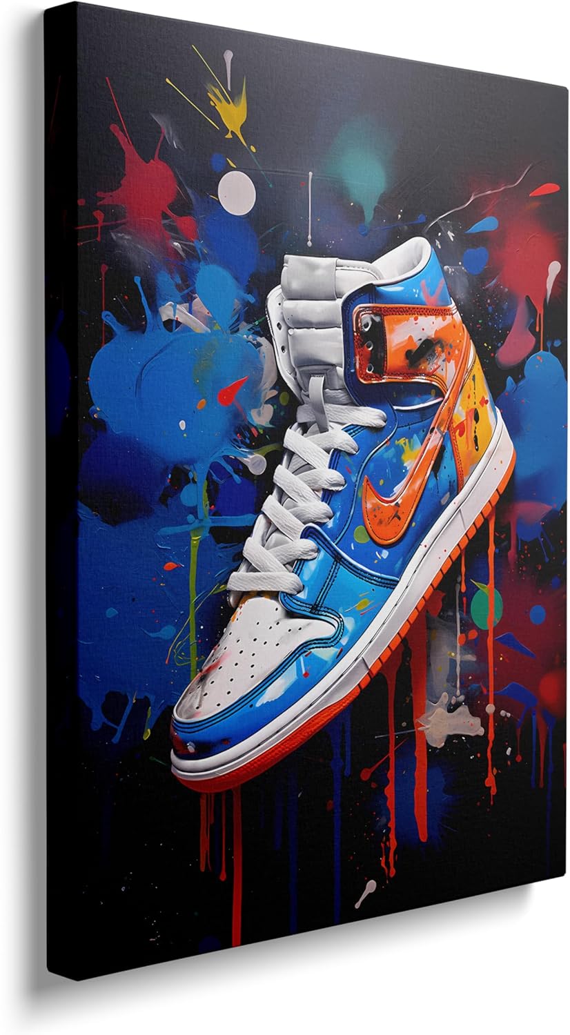 Lienzo enmarcado de moda con graffiti Banksy Pop, arte de pared, gimnasio, decoración deportiva, póster para sala de estar, dormitorio, oficina en